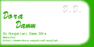 dora damm business card